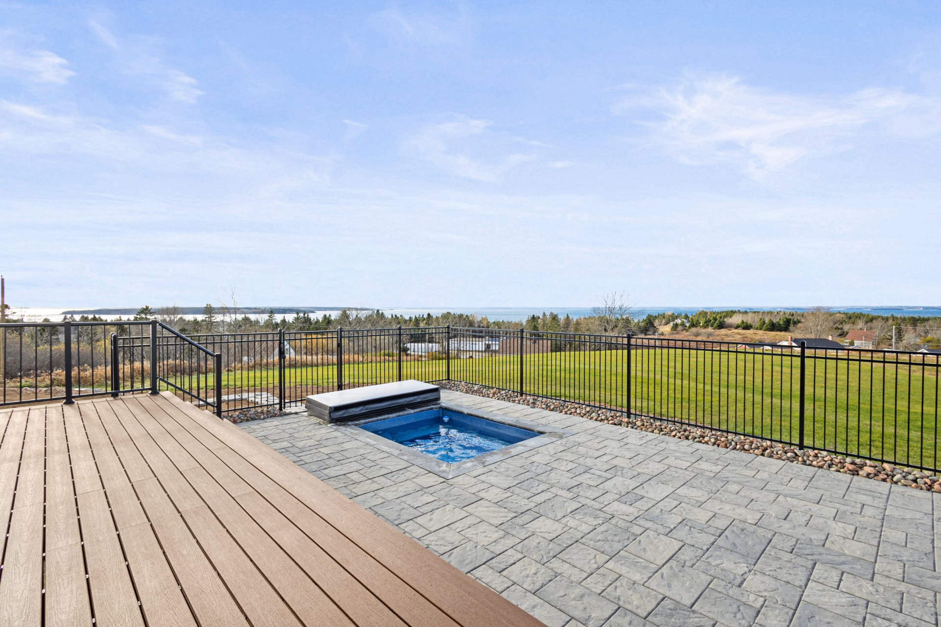 Deck looking out over the Atlantic Ocean
